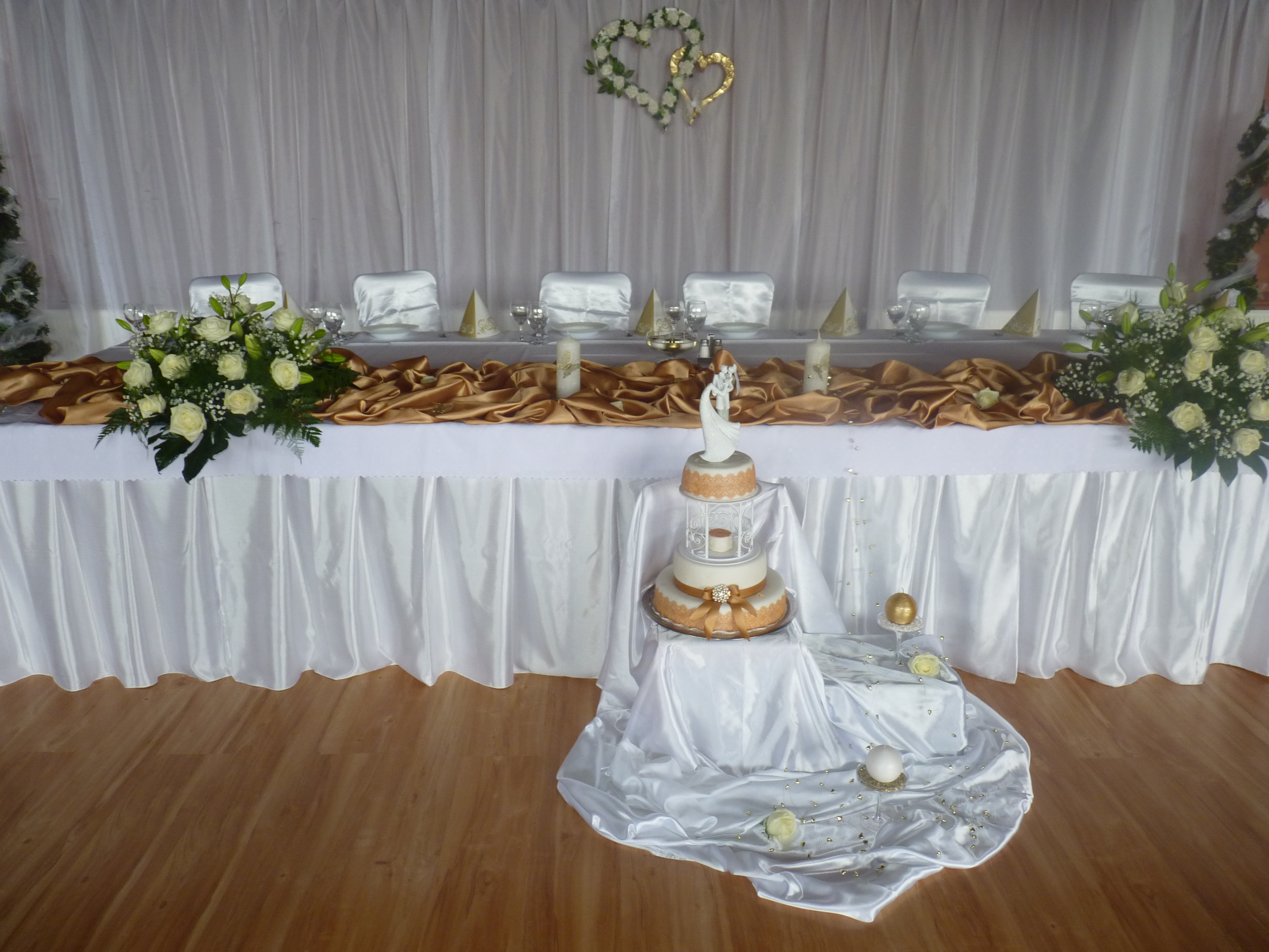 Veľká zlatá svadba - okrúhle stoly -Reštaurácia Lietadlo, Podlipníky, Hanušovce n/T, Vranov n/T, Prešov